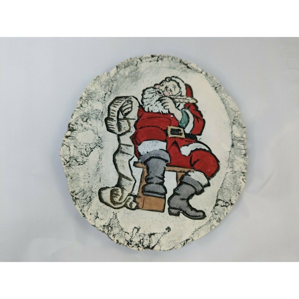 Shapes of Clay Plaque Wall Hanging Santa Claus Mt St Helens Ash